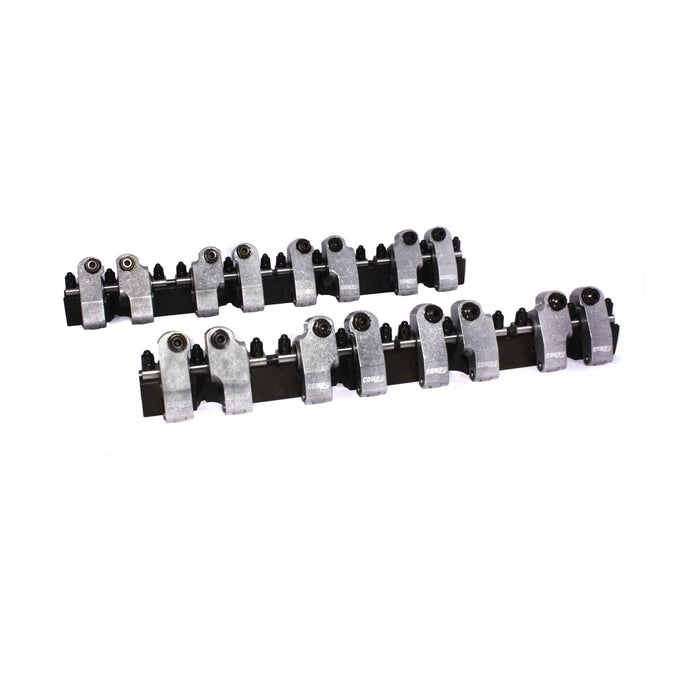 Shaft-Mount Aluminum 1.6/1.5 Ratio Rocker Kit <br> for Small Block Chevy