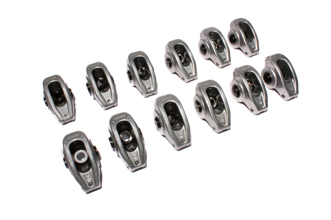 Aluminum 1.5 Ratio Roller Rocker Set of 12 <br> for SBC 265-400 3/8in Stud