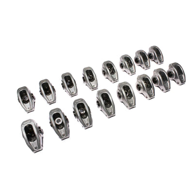 High Energy Aluminum 1.5 Ratio Roller Rocker Set <br> for SBC 265-400 w/ 3/8in Stud