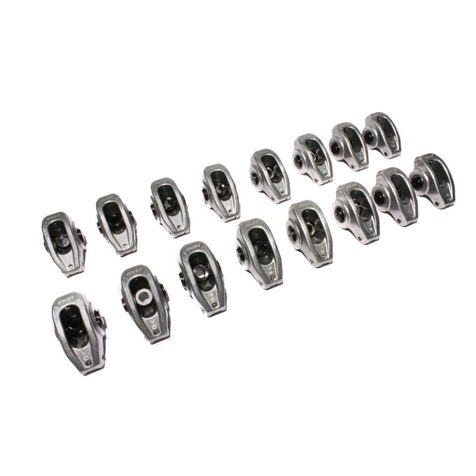 High Energy Aluminum 1.5 Ratio Roller Rocker Set <br> for SBC 265-400 w/ 3/8in Stud