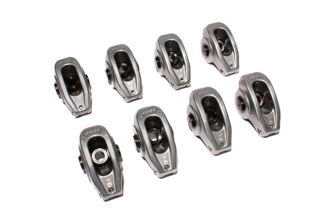 HiAluminum 1.5 Ratio Roller Rocker Set of 8 <br> for SBC 265-400 3/8in Stud