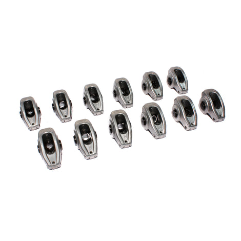 Aluminum 1.6 Ratio Roller Rocker Set of 12 <br> for Ford w/ 3/8in Stud
