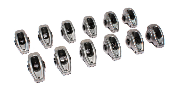 Aluminum 1.6 Ratio Roller Rocker Set of 12 <br> AMC, SBF, Olds 7/16in Stud