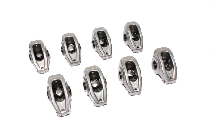 Aluminum 1.6 Ratio Roller Rocker Set of 8 <br> AMC, SBF, Olds 7/16in Stud