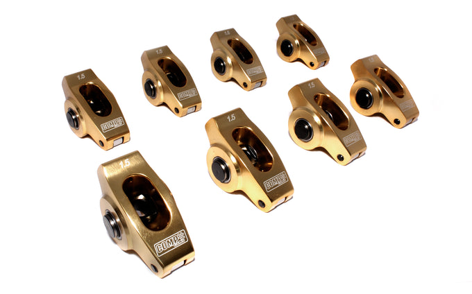 Ultra-Gold ARC Rocker Set of 8 w/ 1.5 Ratio <br> for Small Block Chevy w/ 7/16in Stud