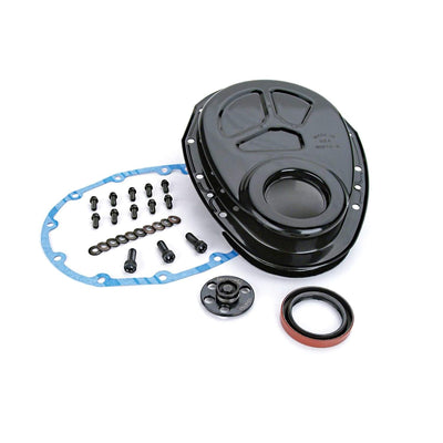 Steel Timing Cover w/ Thrust Plate <br> for Chevrolet 265-400 Small Block