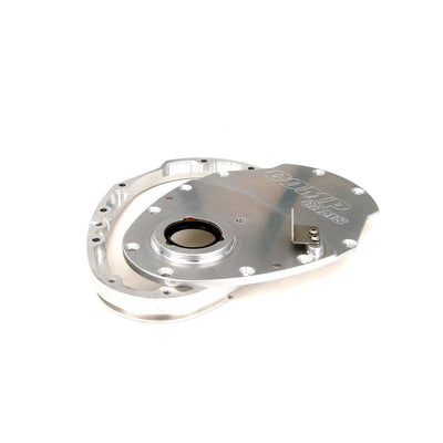 Two-Piece Billet Aluminum Timing Cover <br> for Small Block Chevy 265-400