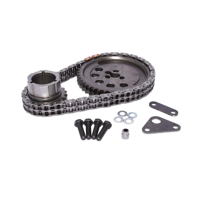 Hex-Adjust Double Chain Timing Set <br> for 3-Bolt, 24X, 1 Pole Reluctor GM LS