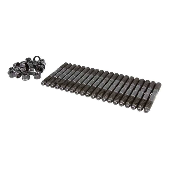 M8 x 1.25 Threads, Both Ends <br> 67mm Overall Thread Length, 12-Point Flange Nuts