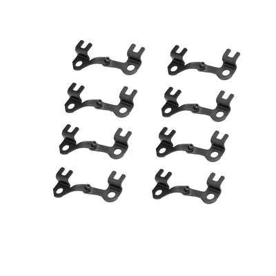 Raised 2 Piece Adjustable Guide Plate Set <br> for BBC w/ 3/8in Pushrod 7/16in Stud
