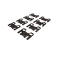 Flat 2 Piece Adjustable Guide Plate Set <br> SBC/289-351W w/ 3/8in Pushrod 7/16in Stud