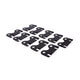 Flat 1 Piece Guide Plate Set of 10 <br> 5/16in Pushrod and 5/16in Stud