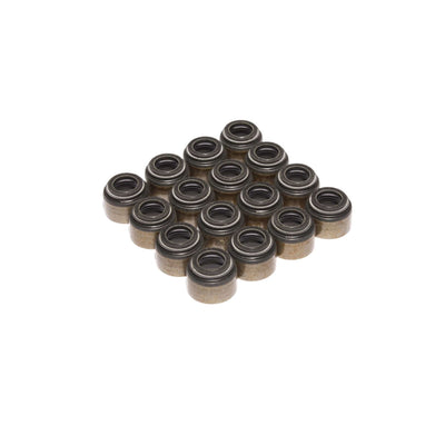 Set of 16 Black Viton Valve Seals <br> 0.494in Guide Size, 11/32in Valve Stem