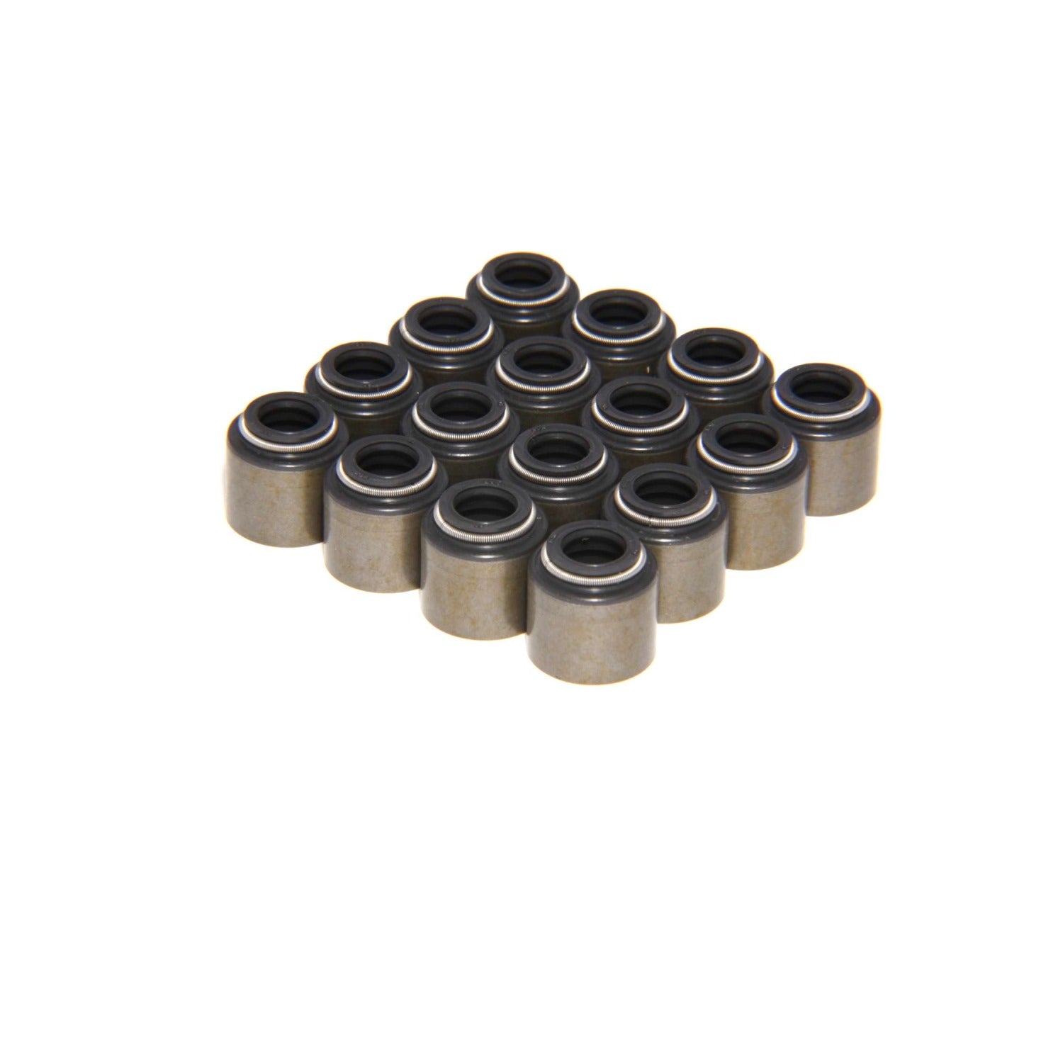 Set of 16 Steel Viton Valve Seals <br> 0.5in Guide Size, 8in Valve Stem
