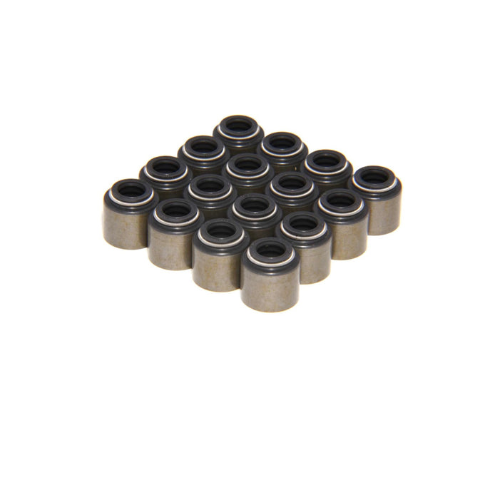 Set of 16 Steel Viton Valve Seals <br> 0.5in Guide Size, 8in Valve Stem