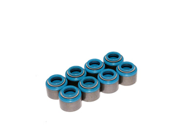 Set of 8 Metal Viton Valve Seals <br> 0.53in Guide Size, 3/8in Valve Stem