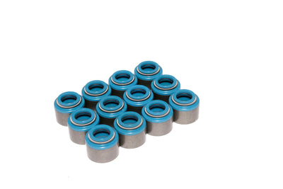 Set of 12 Metal Viton Valve Seals <br> 0.53in Guide Size, 5/16in Valve Stem