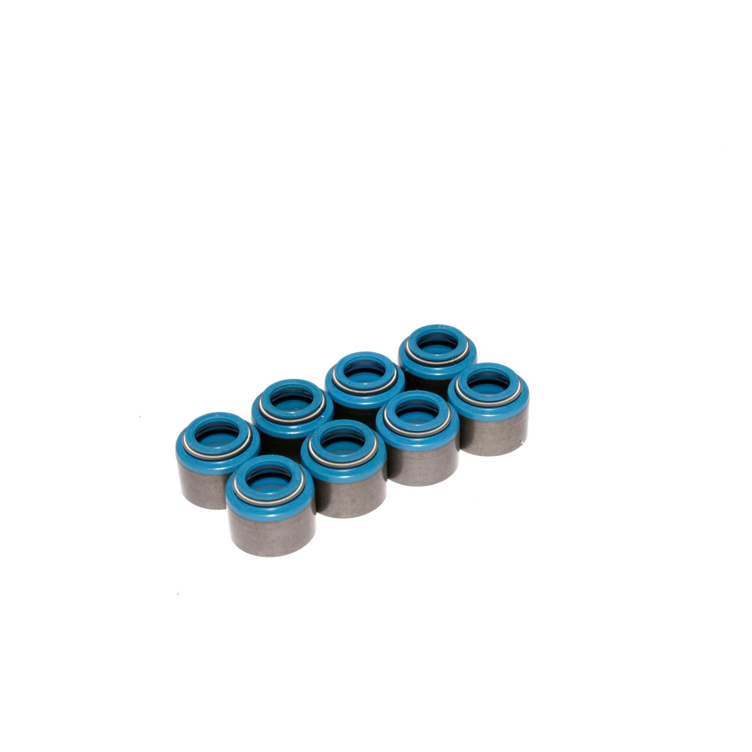 Set of 8 Metal Viton Valve Seals <br> 0.53in Guide Size, 5/16in Valve Stem