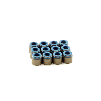 Set of 12 Metal Body Viton Valve Seals <br> 0.5in Guide Size, 11/32in Valve Stem