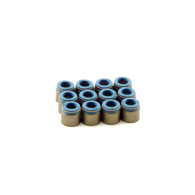 Set of 12 Metal Body Viton Valve Seals <br> 0.5in Guide Size, 11/32in Valve Stem