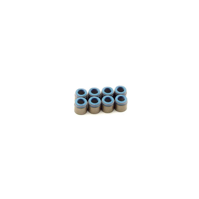 Set of 8 Metal Body Viton Valve Seals <br> 0.5in Guide Size, 11/32in Valve Stem