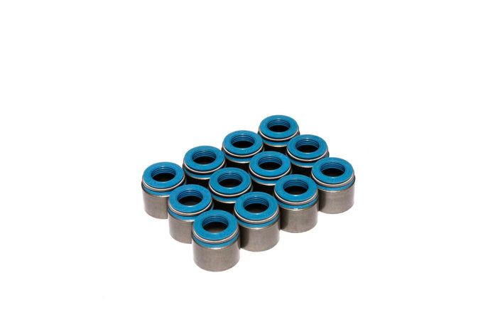 Set of 12 Metal Body Viton Valve Seals <br> 0.53in Guide Size, 5/16in Valve Stem