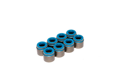 Set of 8 Metal Body Viton Valve Seals <br> 0.53in Guide Size, 3/8in Valve Stem