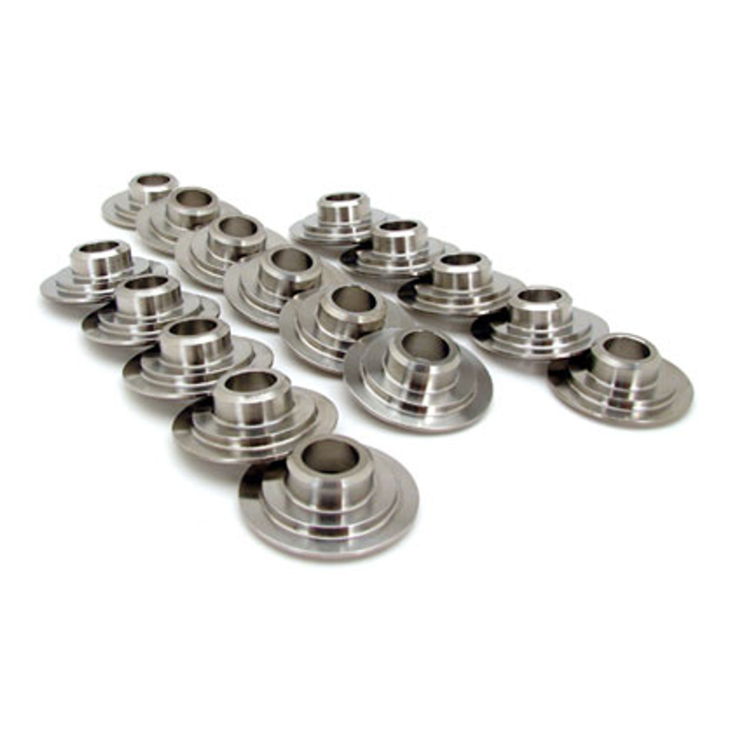 7 Degree Titanium Retainer Set of 16 <br> for 7245 Dual Conical Spring