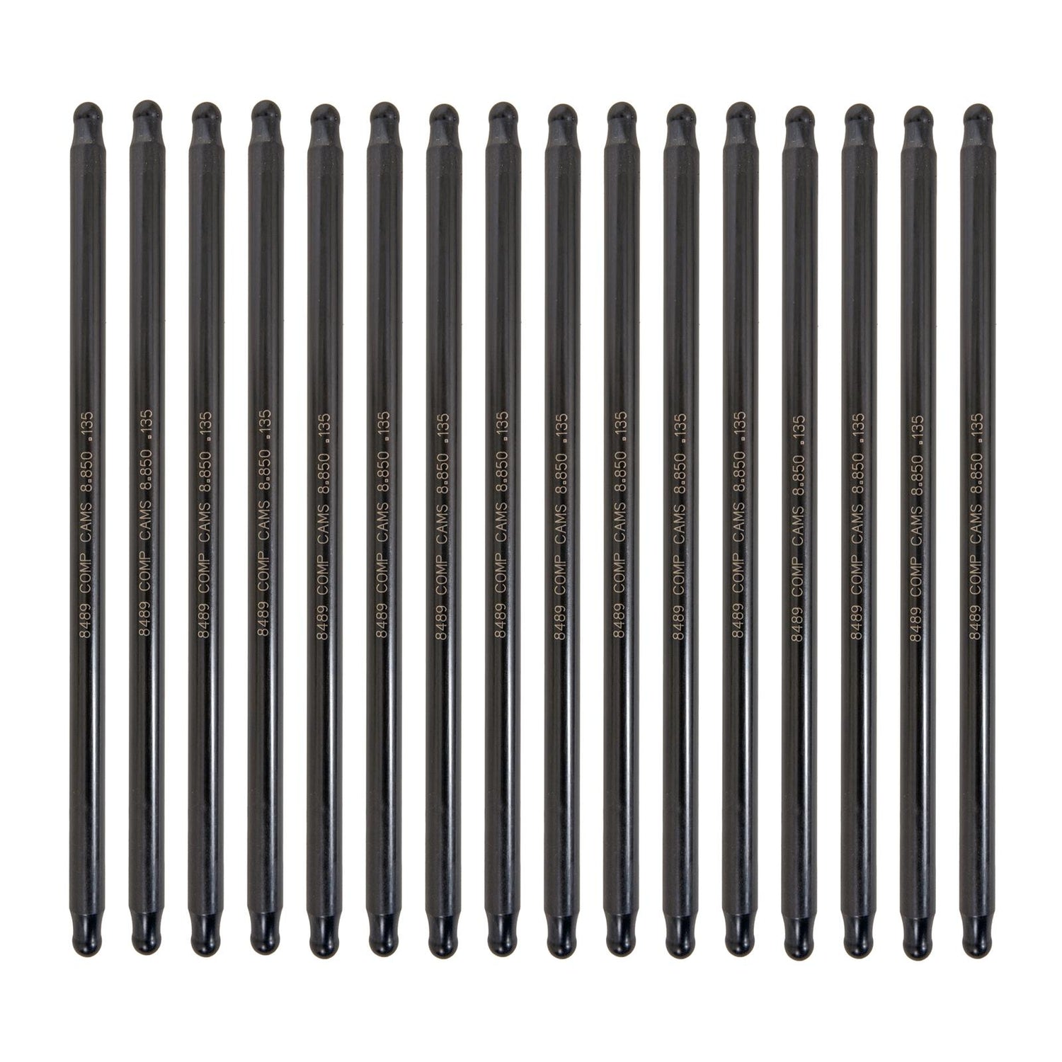 Hi-Tech One-Piece Pushrod Set <br> 8.85in L, 0.135in Wall, 3/8in Diameter