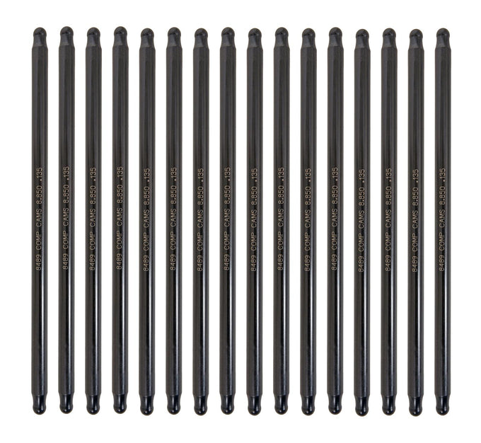 Hi-Tech One-Piece Pushrod Set <br> 8.85in L, 0.135in Wall, 3/8in Diameter