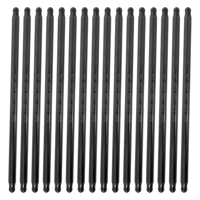 Hi-Tech One-Piece Pushrod Set <br> 9.05in L, 0.135in Wall, 3/8in Diameter
