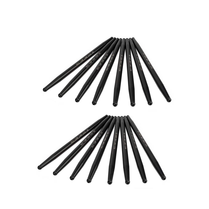 Straight Pushrod Set <br> 9in L, 0.165in Wall, 7/16in Diameter