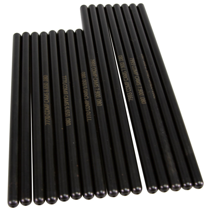 Hi-Tech Pushrod Set <br> 7.9in L, 0.08in Wall, 5/16in Diameter