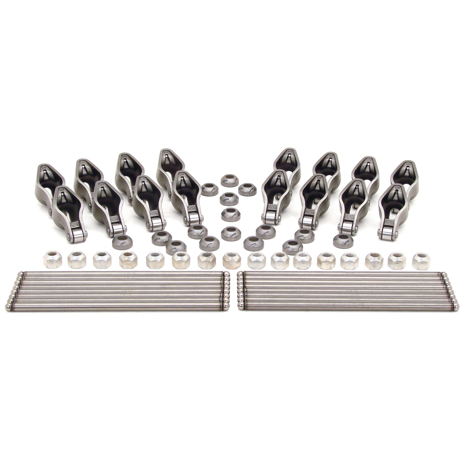 Magnum 1.7 Rocker Arm and HE Pushrod Kit <br> for Ford 289-302 w/ Rail Rockers