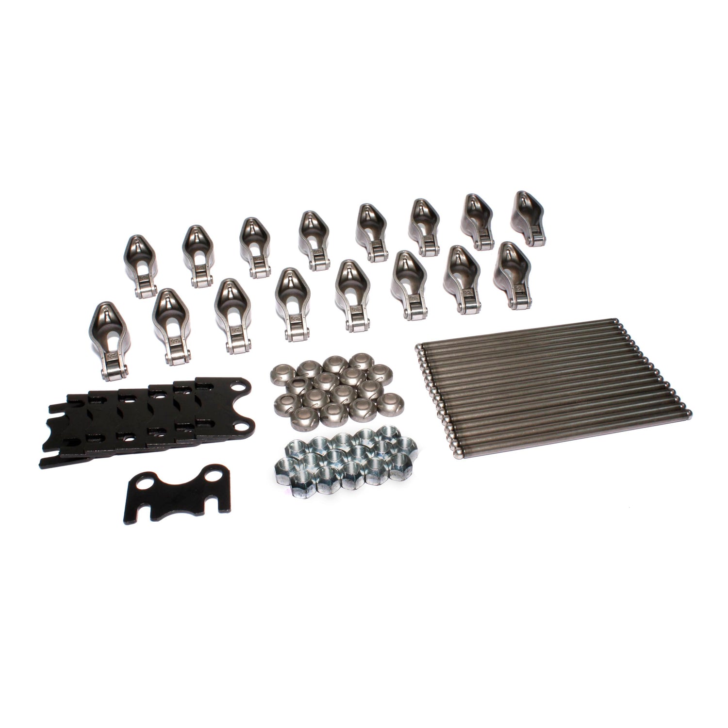 Magnum 1.52 Rocker, HE Pushrod, Guide Plate Kit <br> for Small Block Chevy 262-400