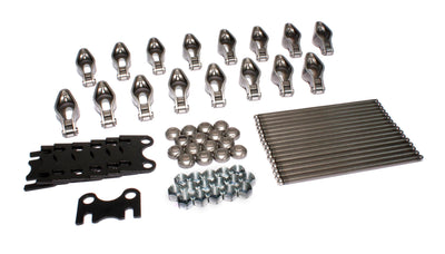 Magnum 1.52 Rocker, HE Pushrod, Guide Plate Kit <br> for Small Block Chevy 262-400