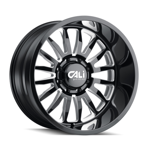 Summit 9110 Gloss Black Milled Wheel <br> 26x14 / 8x165.1 BP / -76mm Offset / 125.2mm Hub