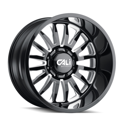 Summit 9110 Gloss Black Milled Wheel <br> 26x14 / 8x165.1 BP / -76mm Offset / 125.2mm Hub