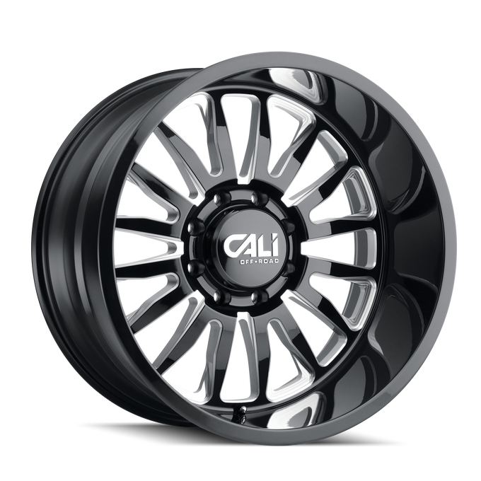 Summit 9110 Gloss Black Milled Wheel <br> 26x14 / 8x165.1 BP / -76mm Offset / 125.2mm Hub