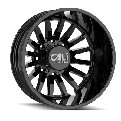 Summit 9110D Dually Gloss Black Wheel <br> 22x8.25 / 8x200 BP / -192mm Offset / 142mm Hub