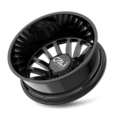 Summit 9110D Dually Gloss Black Wheel <br> 22x8.25 / 8x200 BP / -192mm Offset / 142mm Hub