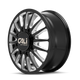 Summit 9110D Dually Gloss Black Milled Wheel <br> 11-26 Chevy Silverado, 15-26 GMC Sierra 3500