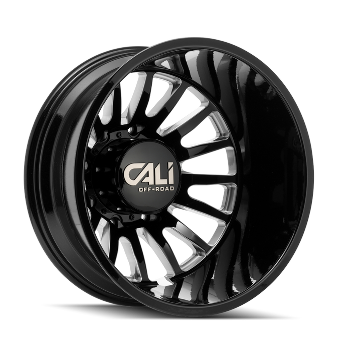 Summit 9110D Dually Gloss Black Wheel <br> 20x8.25 / 8x200 BP / -192mm Offset / 142mm Hub