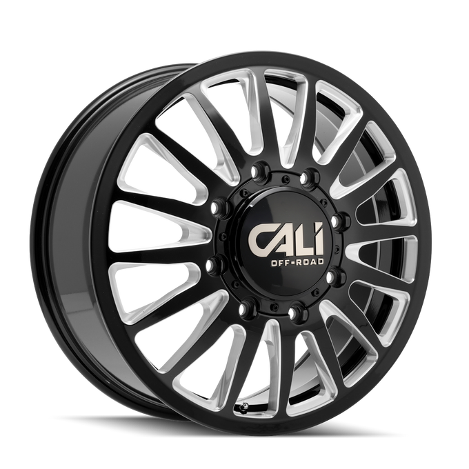 Summit 9110D Dually Gloss Black Wheel <br> 11-26 Chevy Silverado, 15-26 GMC Sierra 3500