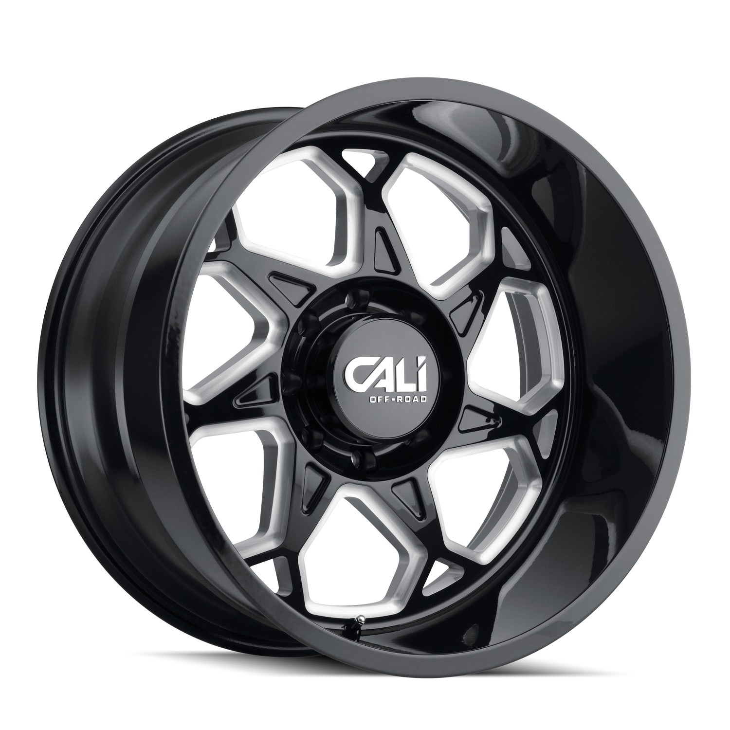 Sevenfold 9111 Gloss Black Milled Wheel <br> 20x12 / 6x139.7 BP / -51mm Offset / 106mm Hub