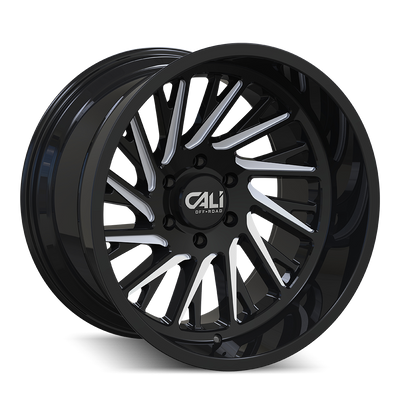 Purge 9114 Gloss Black Milled Wheel <br> 20x10 / 8x165.1 BP / -25mm Offset / 125.2mm Hub