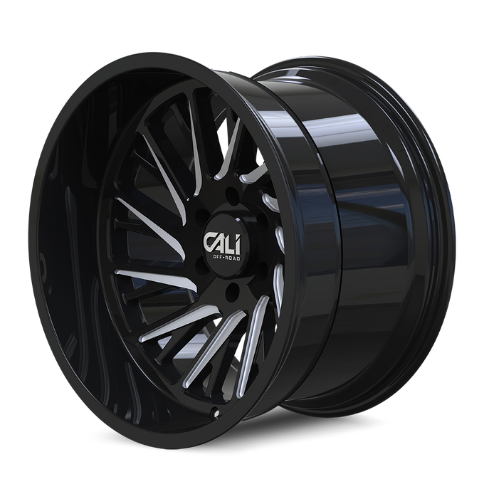Purge 9114 Gloss Black Milled Wheel <br> 20x10 / 8x165.1 BP / -25mm Offset / 125.2mm Hub