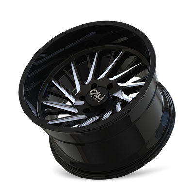 Purge 9114 Gloss Black Milled Wheel <br> 20x10 / 8x165.1 BP / -25mm Offset / 125.2mm Hub