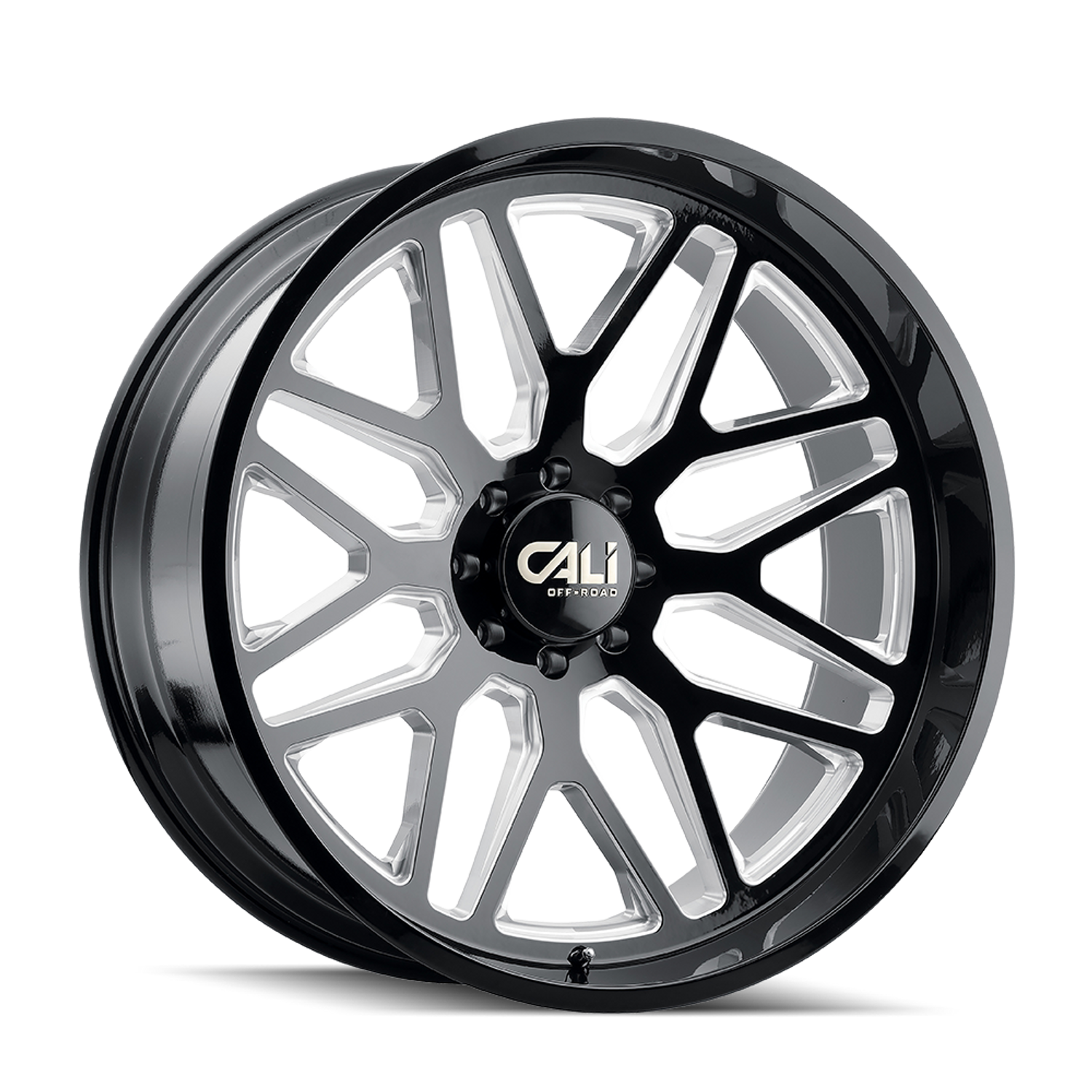 Invader 9115 Gloss Black Milled Wheel <br> 99-26 Ford F-250 F-350 Super Duty
