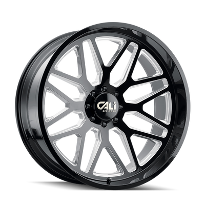 Invader 9115 Gloss Black Milled Wheel <br> 99-26 Ford F-250 F-350 Super Duty